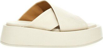 Chunky Platform Slip-On Sandals-AA