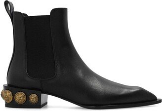 Side Panelled Studded Chelsea Boots-AA