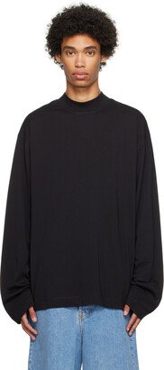 Black Mock Neck Sweater