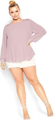 | Women's Plus Size Top Lust After - Dusty Lilac - 16W