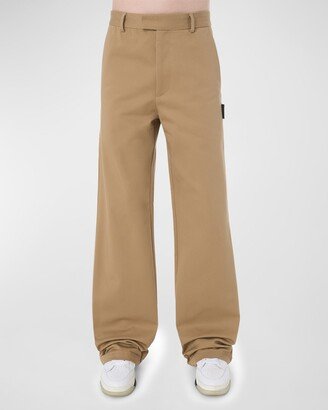 Men's Wide-Leg Baggy Chino Pants