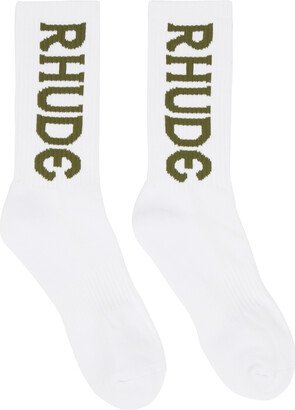 White Vertical Socks