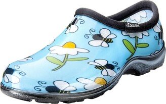 Sloggers Womens Waterproof Comfort Shoes, Blue Bees Print, Size 6