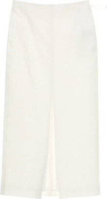 Madelia Front Slit Midi Skirt