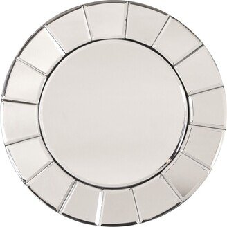 Allan Andrews Round Tiled Dina Accent Wall Mirror - Chrome - 12