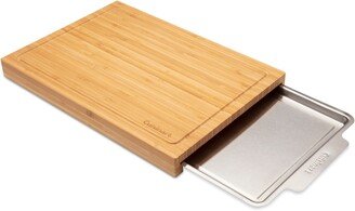 Bamboo Cutting Board with Tray