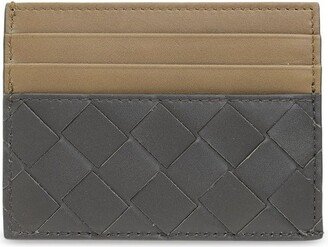 Intrecciato Two-Toned Card Holder