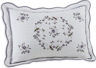 Modern Heirloom Gwen Floral Embroidered Standard Pillow Sham