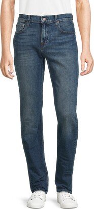 High Rise Slim Straight Jeans