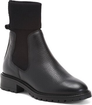 TJMAXX Leather Chelsea Booties For Women-AH