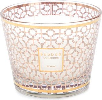 Rose logo print candle