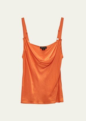 Underwater Satin Cowl Neck Cami