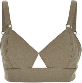 Cut-Out Sleeveless Fitted Bra