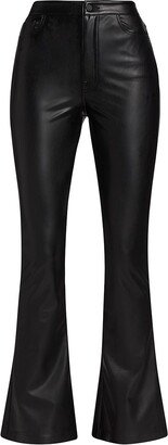 Faux Leather Skinny Bootcut Pants