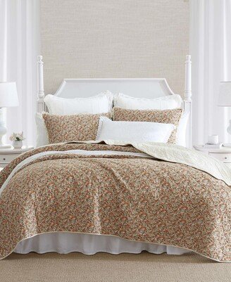 Loves ton Cotton Reversible 3-Piece Quilt Set, Full/Queen