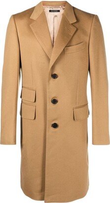 Single-Breasted Cashmere Coat-AL