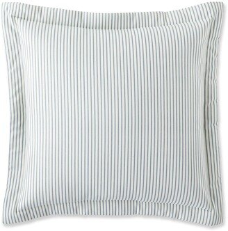 Serene Scenes Striped Euro Sham