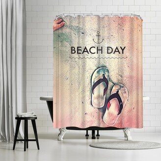 71 x 74 Shower Curtain, Beach Day by Spires