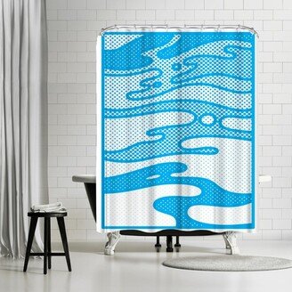 71 x 74 Shower Curtain, Pop Camo by Joe Van Wetering