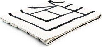 Logo-Jacquard Beach Towel-AB