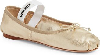 Logo Band Ballet Flat