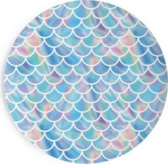 Salad Plates: Mermaid Scales - Blue Salad Plate, Blue