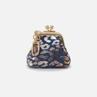 Run Frame Pouch in Printed Leather - Mirror Cheetah