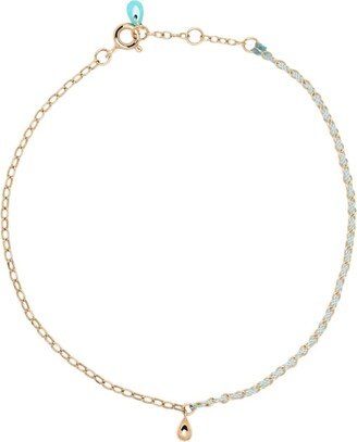 18kt Yellow Gold Truquoise Stone Anklet