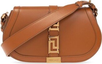 Greca Fold-Over Crossbody Bag