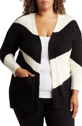 BY DESIGN Caterina V Stripe Cardigan