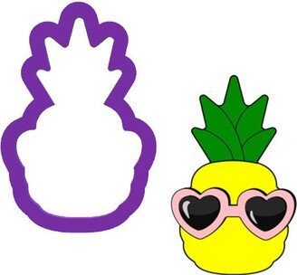 Pineapple With Glasses Cookie Cutter - Fruit Cutters Food Fondant Polymer Clay