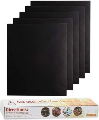 Juvale 5 Pack Oven Liners Mat Protector for Bottom of Oven, 15.7 x 19.7 in