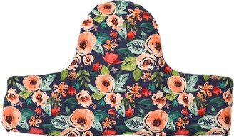 Coral Floral | Ikea Highchair Cushion Cover Baby Led Weaning Zipper Bottom Shower Gift Antilop 100% Cotton Navy Blue