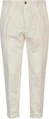 Plain Cropped Trousers-AA