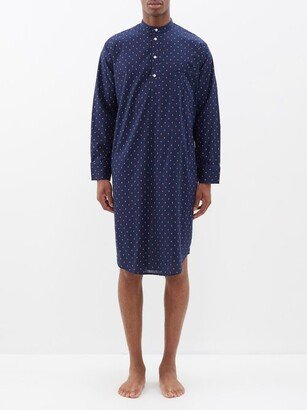 Nelson Diamond-pattern Cotton Nightshirt