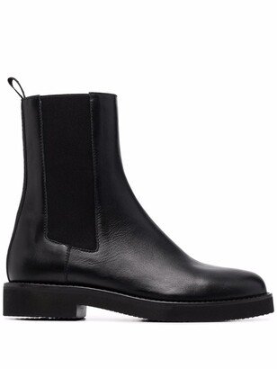 Slip-On Leather Boots-AB