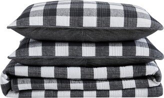 Closeout! Lakehouse 3 Piece Plaid Quilt Set, King