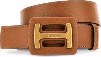 Brown Leather Belt-AA