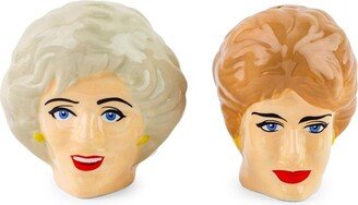 Silver Buffalo The Golden Girls Rose and Blanche Ceramic Salt and Pepper Shakers | Set of 2