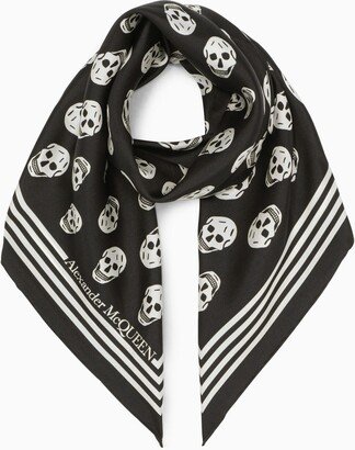 Black And White Skull-print Foulard-AA