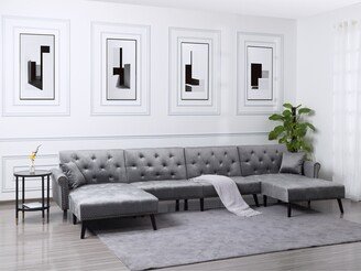 RASOO 150 Symmetrical Sofa & Chaise Convertible Sofa Bed