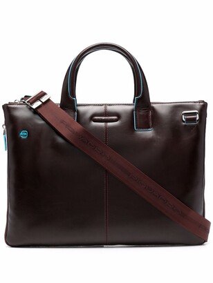 Logo Leather Briefcase