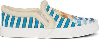 striped Bumper Tube slip-on sneakers