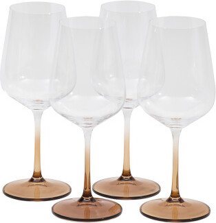 TJMAXX Set Of 4 Gianna Ombre White Wine Glasses