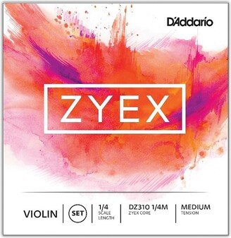 D'Addario Zyex Series Violin String Set 1/4 Size