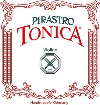 Pirastro Tonica Series Violin String Set 4/4 Size Medium - E String Silvery Steel Ball End