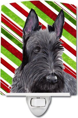 Scottish Terrier Candy Cane Holiday Christmas Ceramic Night Light