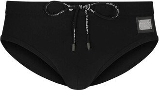 swim briefs with plate