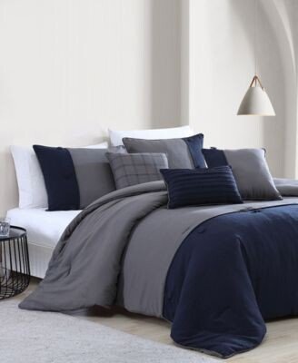 Onyx House Tillman Enzyme 6 Piece Color Block Comforter Set