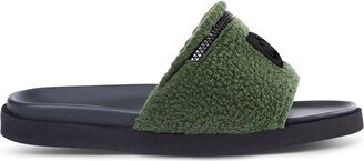 altu Open-Toe Shearling Slides